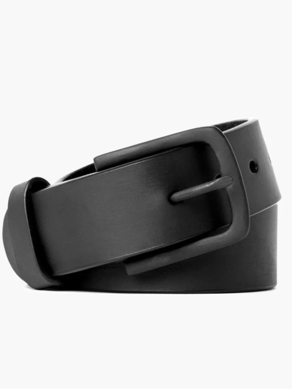 Thursday Boot Men's Heritage Leather Belt Black Matte